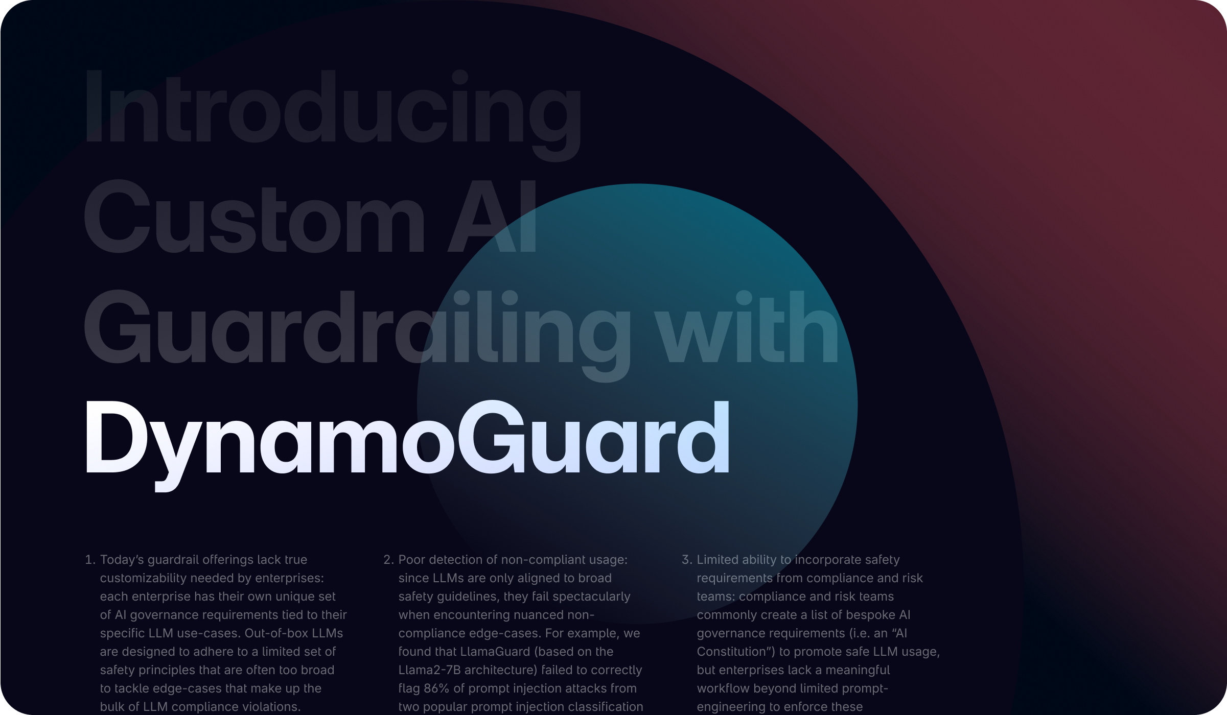 DynamoGuard: a platform for customizing powerful AI gates