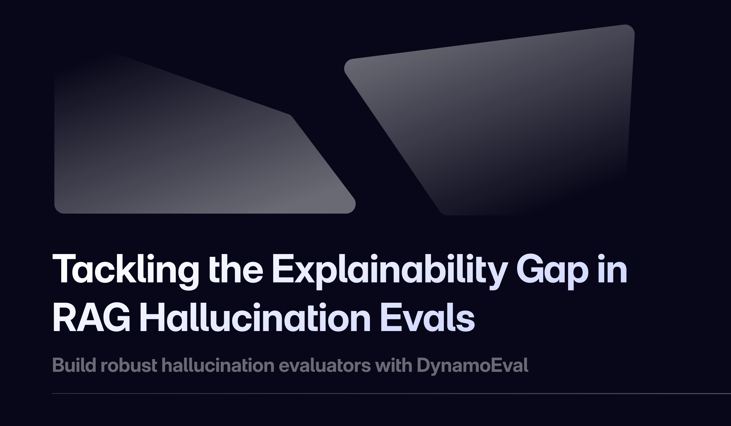 Tackling the Explainability Gap in RAG Hallucination Evals